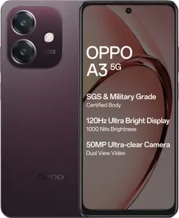 OPPO A3 5G (Nebula Red, 128 GB)  (6 GB RAM)