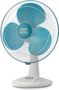 USHA Maxx Air Ultra with 2 Year Warranty Anti Dust 400 mm Table Fan  (Light Blue | Pack of 1)