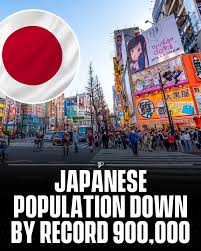 Japan’s Population Drops by 900,000 in 2025 so far