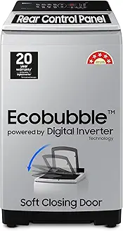 Samsung 7 kg, 5 Star, Eco Bubble Technology, Digital Inverter Motor, Soft Closing Door, Fully-Automa