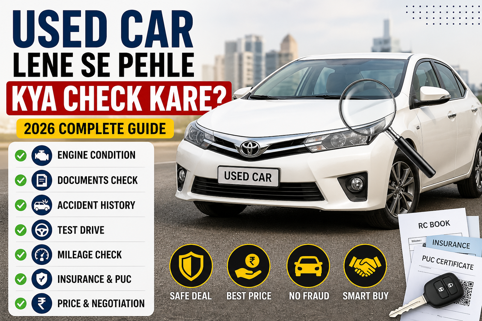 Used Cars:पुरानी कार खरीदने का मन है? खरीदने से पहले जरूर ...