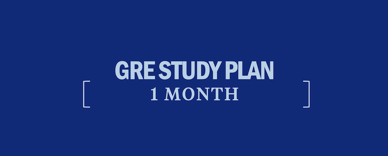 GRE One Month Preparation Plan